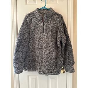 Weatherproof Gray Sherpa Pullover Sweater XL